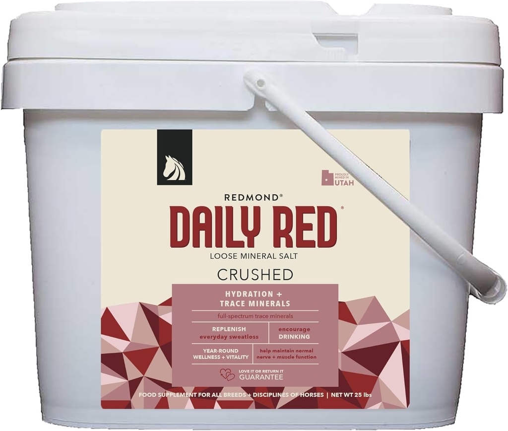 REDMOND Rock Crushed Loose Mineral Salt Electrolyte συμπλήρωμα για τα άλογα (25 LBS)