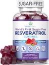 Sugar-Free Resveratrol Gummies - Potent Anti-Aging Antioksi - Digestive & Immune Health - Doğal Herb for Hücre Büyüme ve Onarım - Kolay Chewable NMN Alternatif