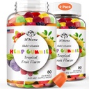 2 Packs Organik Hemp Gummies Ekstra Yüksek Potency with Pure Hemp Oil Extract Vegan Edible Bear Candy - Non-GMO, Vegan, Low Sugar