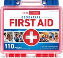 Sağlık Bilimi İlk Yardım Kit, 110 Adet | Seyahat için Profesyonel Kullanım, Çalışma, Okul, Ev, Araba, Acil, Yaşam, Kamp, Yürüyüş ve Daha Fazla