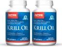 Jarrow Formulas Krill Oil - 60 Softgels - Phospholipid Omega-3 Kompleks with Astaxanthin - May Support Lipid Management, Brain Function & Metabolism - 30 Servisler