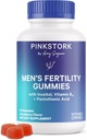 Blue Stork Ferttitude Supplement Gummies for Men - Erkek Prenatal Vitaminler, Onun için Kavram Destek - Reproductive Health, Hormonal Denge & Motness - 90 Count Count Count