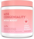 Love Sweat Fitness Mood Boost Toz | Bayan Congeniality Vanilla Mix | İyis Focus, Elevates Mood, Lower Stress, Fights Fatigue | No Sugar, Vegan, Gluten Free, Non-GMO | 28 Servisler