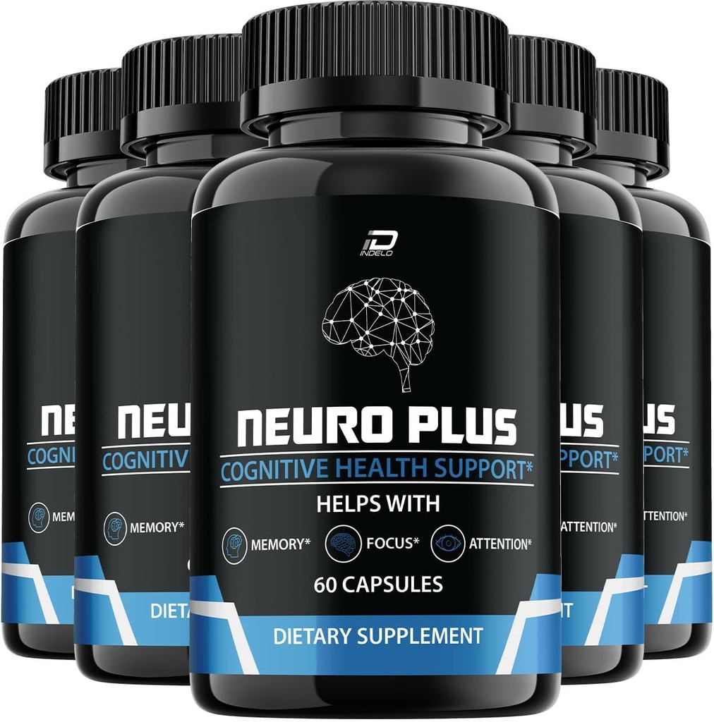 Neuro Plus Brain Supplement, NöroPlus for Memory Formula, Nero Plus PQ to Reduce The negative Effects of Brain Fog, Neuro+ Cognitive Function, Nuero Plus Yorumlar (5 Pack - 300 Capsules)