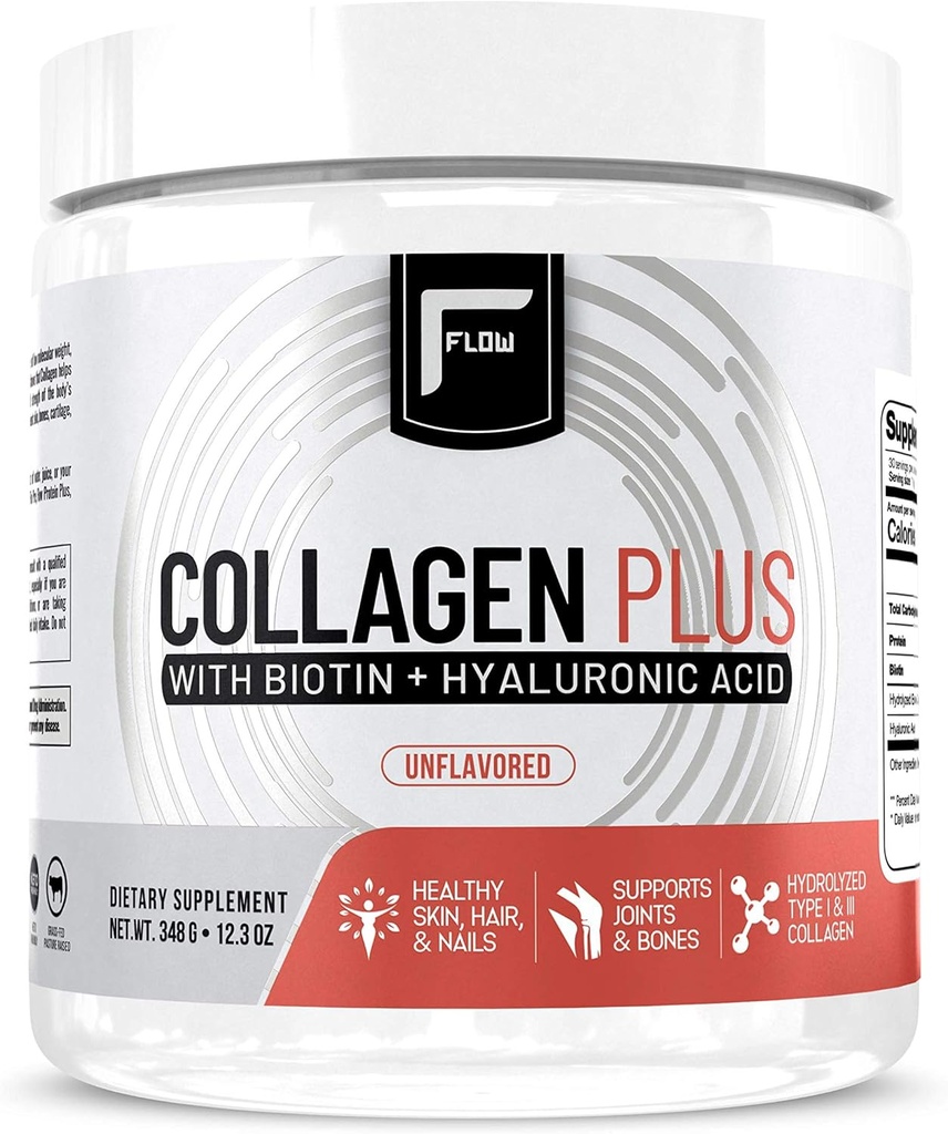 Akış Supplements Collagen Hydro Protein Toz Collagen Supplements with Hyaluronic Acid + Biotin Hydrolyzed Collagen Hydro Multi Collagen Toz Türü I ve III - 348 Gram (Görünen 1)