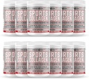 Spor Collagen Toz, 12.42 oz, 12 Paket - Grass Fed Bovine & Wild Fish Hydrolyzed Type I, II, III Multi Collagen,, Unflavored Protein Toz with Electrolytes