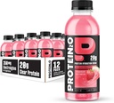 Protein2o Ενυδάτωση Ποτό - 2-σε-1 Liquid Clear Whey Protein Isolate and Electrolyte Drink - 20g Πρωτεΐνη, Βιταμίνες B5, B6 - Ανάκτηση μετά την προπόνηση - 16.9 Fl Oz - 12 Count Strawberry Watermelon