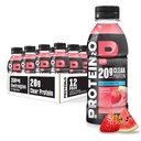 Protein2o Hydration Drink - 2in-1 Sıvı Clear Whey proteini ve Elektrolyte İçecek - 20g Protein, Vitaminler B5, B6 - Post-Workout Recovery - 16.9 Fl Oz - 12 Strawberry Watermelon - 12 Strawberry Watermelon