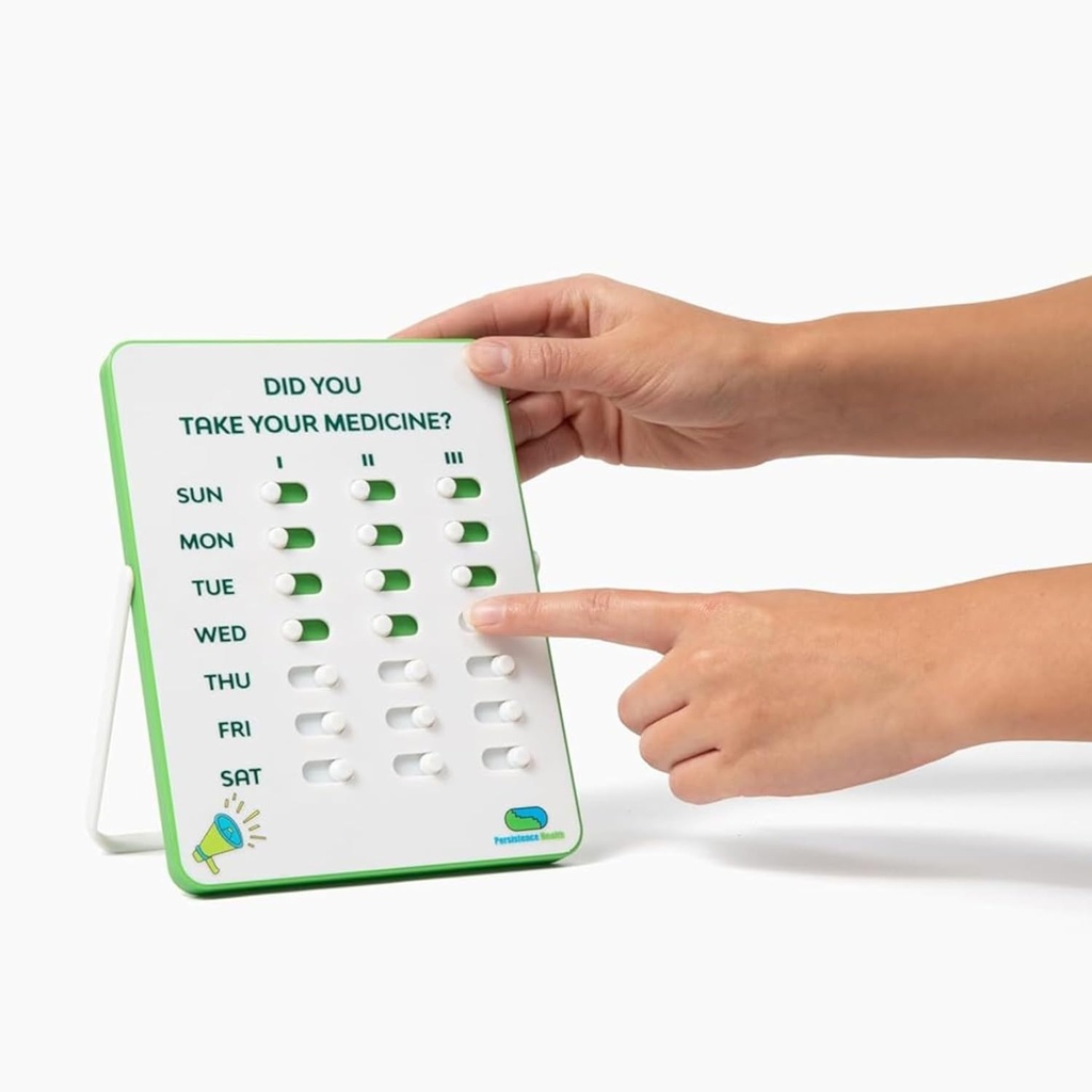 İlaç Tracker & Pill Hatırlatıcı | Görsel Hatırlatıcı Alarm | 7 Gün, 3 Zaman Bir Gün İlaç Hatırlatıcısı | Take and Slide | No More Second-guesing or Double-dosing | Perfect for The Elderly