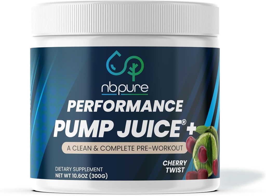 Nbpure Αντλία Juice+ Προ προπόνηση–Ενέργεια, Αντλίες, Εστίαση για γυναίκες & άνδρες– Καφεΐνη, BCAA, Γλουταμίνη, Nitric Oxide, Alpha Lipoic Acid– Τίποτα τεχνητό