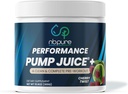 Nbpure Αντλία Juice+ Προ προπόνηση–Ενέργεια, Αντλίες, Εστίαση για γυναίκες & άνδρες– Καφεΐνη, BCAA, Γλουταμίνη, Nitric Oxide, Alpha Lipoic Acid– Τίποτα τεχνητό