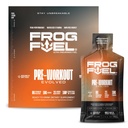 Frog Fuel Ultra Energy Gel & Pre Workout Shot with 1500mg Beta Alanine, Electrolytes 8g Protein Nano-Hydrolyzed Grass Fed Collagen, 10g Carbs, Gluten Free, Fat Free, Berry, 1.2 oz Packets, 24 Pack