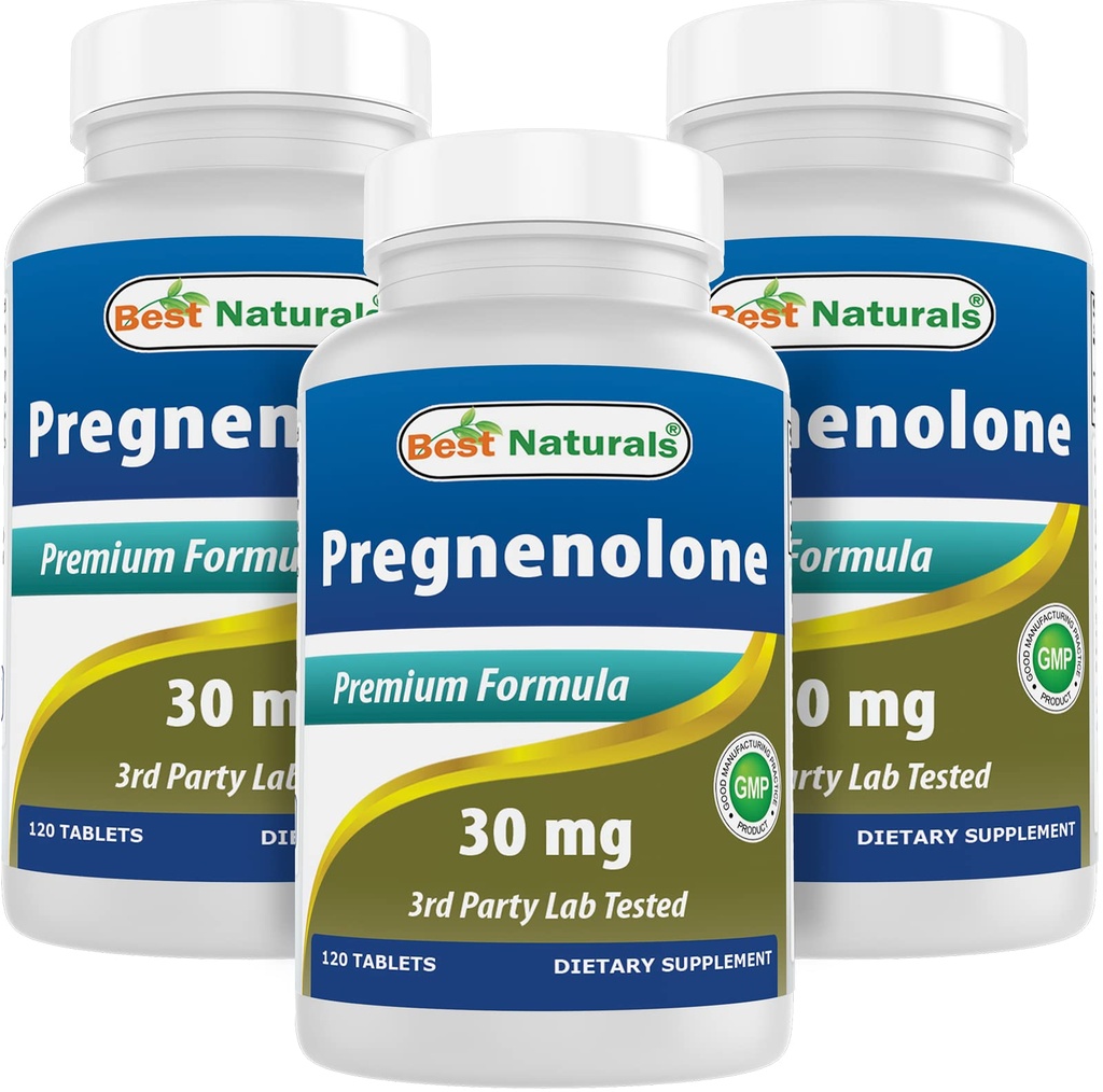 En İyi Doğallar Pregnenolone 30 mg 120 Tabletler (120 Kont)