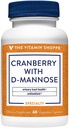Η βιταμίνη Shoppe Cranberry με D-Mannose, Urinary Tract & Bladder Health, Αντιοξειδωτικό με 60mg βιταμίνη C με Cranrich (Cranberry Concentrate) (60 Veggie Caps)