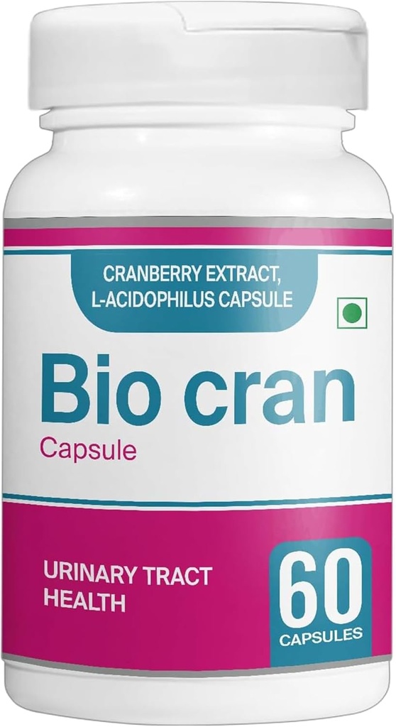 Cranberry Capsules (60 Kont) - Urinary Tract Health Supplement w/Cranberry Extract, L-Acidofilius, & More - Cranberry Pills for Women & Men - Vegetarian Cranberry Tabletleri Immunity