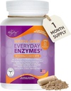 Dr. Liz Cruz Günde ENZYMES - Digestion Supplement, Diyeter Supplements, Medical-Grade Super Enzymes, Bloating, Gas and Reflux Relief for Women, Men, & Children Non-GMO, 100 Veggie Capsules