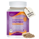 Dr. Liz Cruz Günde ENZYMES - Digestion Supplement, Diyeter Supplements, Medical-Grade Super Enzymes, Bloating, Gas and Reflux Relief for Women, Men, & Children Non-GMO, 100 Veggie Capsules