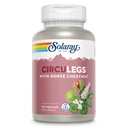 SOLARAY CircuLegs with Horse Chestnut Extract, Gotu Kola, Butcher's Broom, and More, Circulation and Vein Support for Health Legs, 60-Day Guarantee, Lab TY (60 Serv, 120 VegCaps)