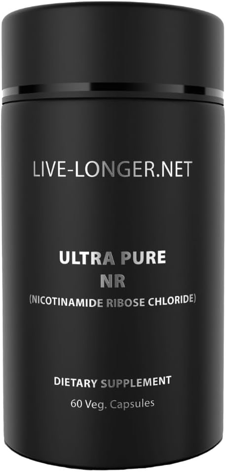 Ultra Pure NR (Nicotinamid Riboside) | 350 mg Capsules | Anti-Aging NAD Branson | Hücreleri Enerji, Onarım ve Koruma | Vegan, Gluten-Free & Non-GMO | 60 Capsules