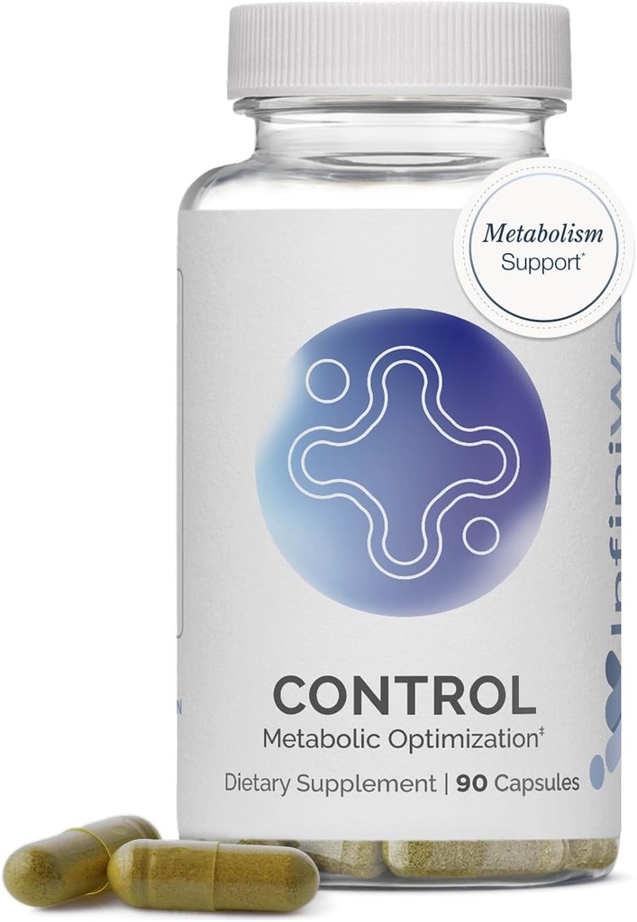 InfiniWell Control - Formated for Metabolic Health & Energy Support - Ξεκλειδώστε την πειθαρχημένη μεταβολική υποστήριξη - Πλήρης Fomula με berberbine επόμενης γενιάς (90 κάψουλες)