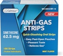 Anti Gas Relief 100 Strips | Mint Flavor Oral Dissolvable Anti Bloating Relief Strips | Yetişkinler için Hızlı Gaz Yardım | Kadınlar için Etkili Bloklama Yardım | Kadın için Etkili Bloklama | Simethicone Anti Bloating