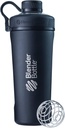 BlenderBottle Radian Shaker Cup, Paslanmaz Çelik Su Şişesini Wiresk, 26-Ounce, Matte Black