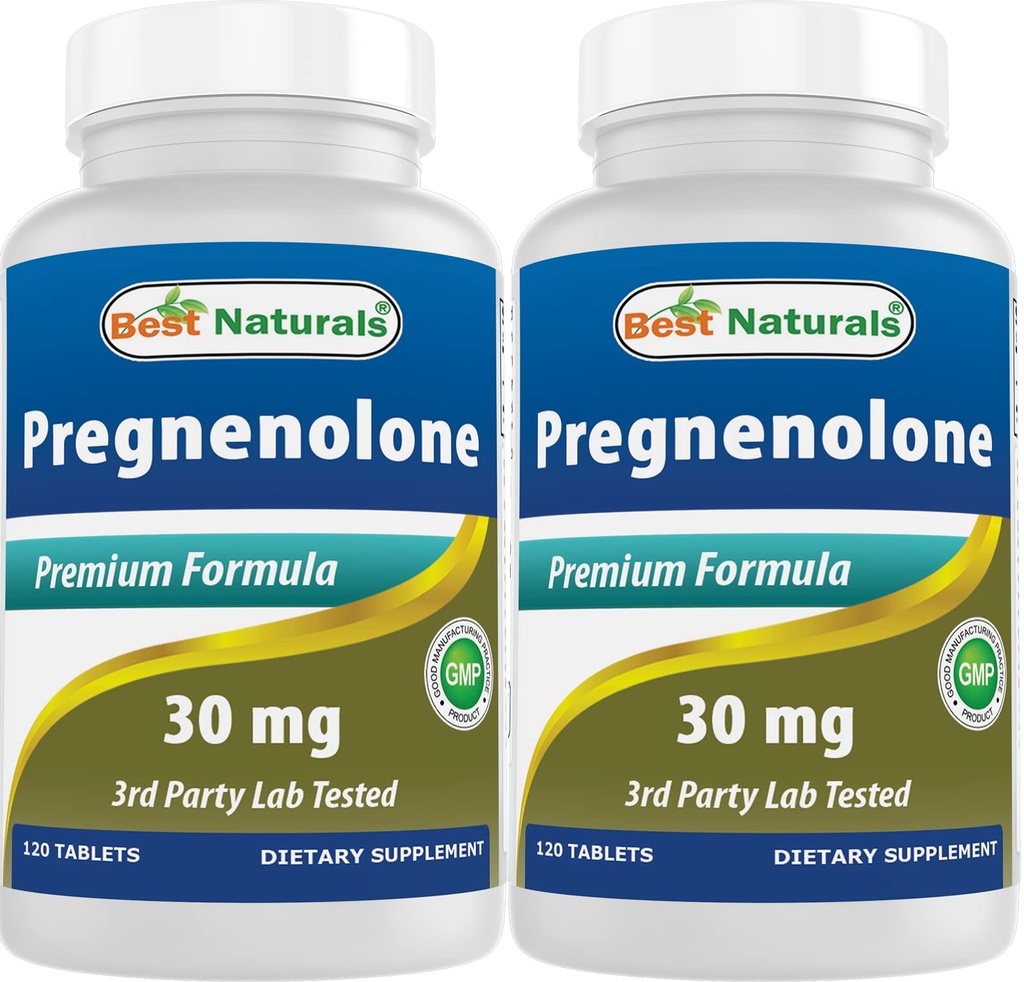 Best Naturals Pregnenolone 30 mg 120 δισκία (120 Count (Pack of 2))