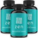 WellPath Zen Stress Relief Supplement + Mood Support (180 ct) | Calm, Stres ve Enerji Yardım | Ashwagandha Root, Rhodiola Rosea, L-Theanine, Lemon Balm | Herbal Capsules