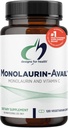 The Designs for Health Monolaurin-Avail - 1000 mg Glycerol Monolaurate + Vitamin C with Sunflower Lecithin to improve Monolaurin Abxia - Non-GMO + Gluten Free Immune Support Supplement (120 Capsules)