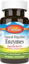 Carlson - Natural Digestive Enzymes, Digestive Aid #34 with Pro, Amylase & Lipase, Digestive Support, Nutrient Aborpsiyon & Optimal Wellness, 50 Tablet
