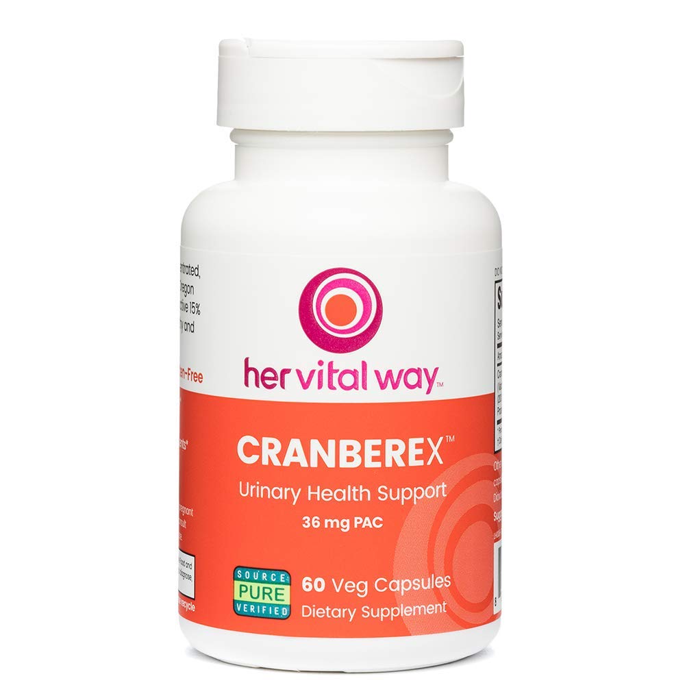 Cranberex - Kadınlar ve Erkekler için Cranberry Pills - 36 mg PAC ile Cranberry Supplement - Urinary Tract Health ve Kidney Care için Cranberry Capsules - 60 Veg Capsules
