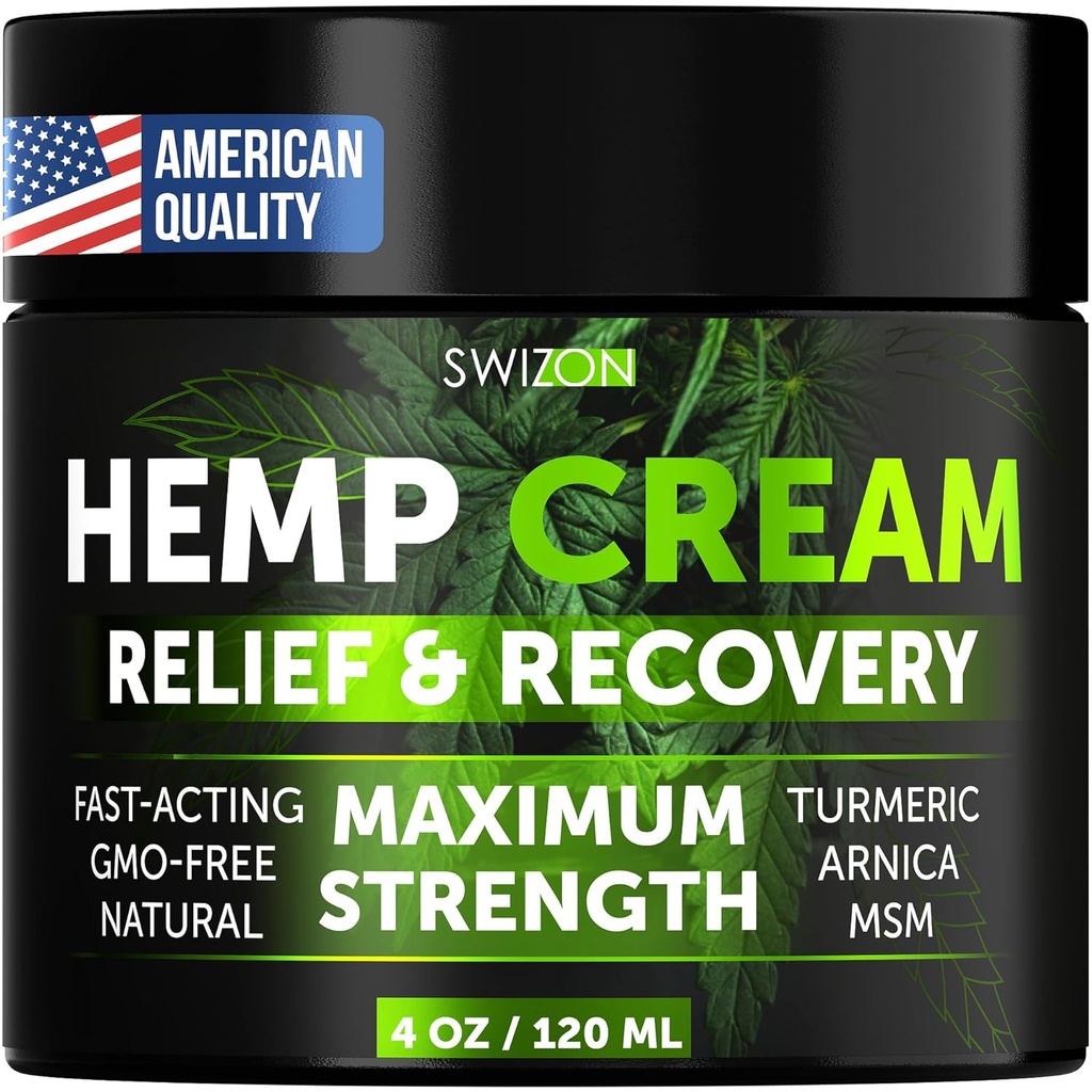 Kaslar için Doğal Hemp Krem, Anonim, Arka, Elbows - Omp Oil Muscle Relaxer Cream Soothe Discomfort - Hemp Oil Extract Gel with Arnica, Bayan Rub - 4 ozeric, Menthol Rub - 4 ozzeric