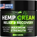 Kaslar için Doğal Hemp Krem, Anonim, Arka, Elbows - Omp Oil Muscle Relaxer Cream Soothe Discomfort - Hemp Oil Extract Gel with Arnica, Bayan Rub - 4 ozeric, Menthol Rub - 4 ozzeric