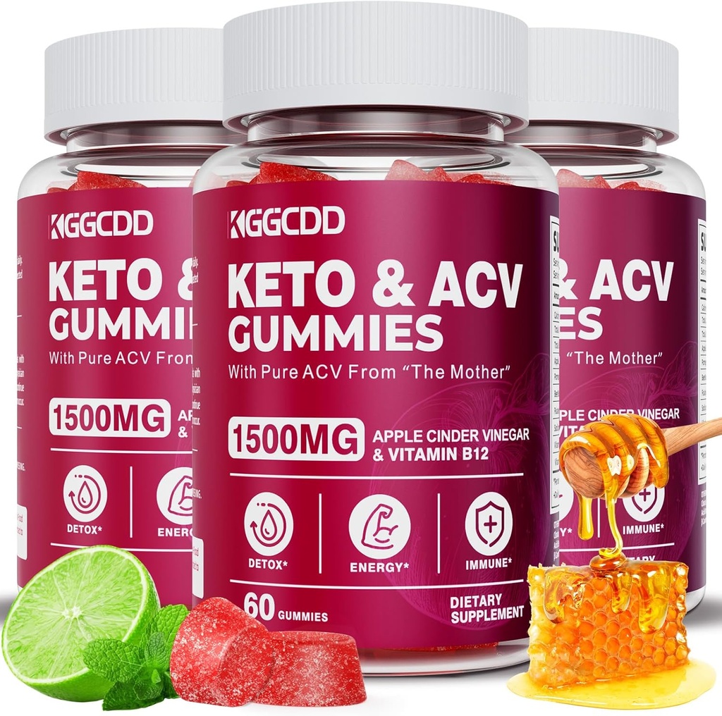 (3 Pack) Zebra ACV Gummies ExtremeMG Keto Gummies Apple Cider Vinegar, Pomegranate Beet Juice B12 Vegan Non GMO 180 Gummys