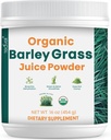 Teaveli Organik Barley Grass Juice- Grown ve Fertile Utah Soil - 16 Ounces (454 Grams)