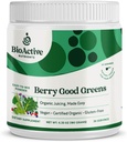 BIOACTIVE NUTRIENTS: Berry İyi Yeşiller - Superfood Toz - 30 Hizmet - 100 USDA Organik Non-GMO Vegan Tamam, Enerjiyi artırmak, Detox, Sağlıklı Metabolism, Tüm Gıda Beslenmesi