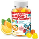DR. MORITZ Vegan Omega 3 Gummies for Kids and Toddler (90 Count), Omega 3 Kids Gummies for Brain and Heart Health, No Fish Oil and Gluten Free