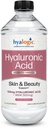 Hyalogic Sıvı Hyaluronik Asit Supplement - 100 mg HA ve 100 mg MSM ile En Büyük Cilt Desteği - Yüz, Gözler ve Lips - Yüksek Moleküler Kilo Formula - 12 ozz