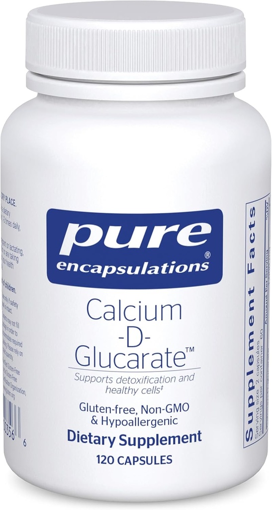 Saf Encapsulationsuba-D-Glucarate | Liver, Lungs, Meme ve Kolon* | 120 Capsules