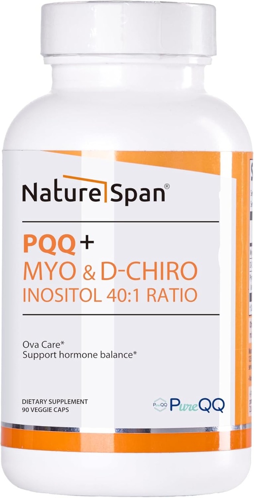 Premium Inositol, PQQ + Inositol & Chiral Inositol 40:1 Ratio,90 Caps
