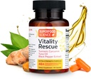 Διάσωση ζωτικότητας, ιχθυέλαιο DHA Omega 3 EPA και κουρκουμά συμπλήρωμα w/Bioperine, CurcuWin 46X ανώτερη απορρόφηση Κουρκουμίνη για την υποστήριξη της αποκατάστασης προπόνησης, κοινή, μυών, Cardio & εγκεφαλική υγεία, 30 κάψουλες