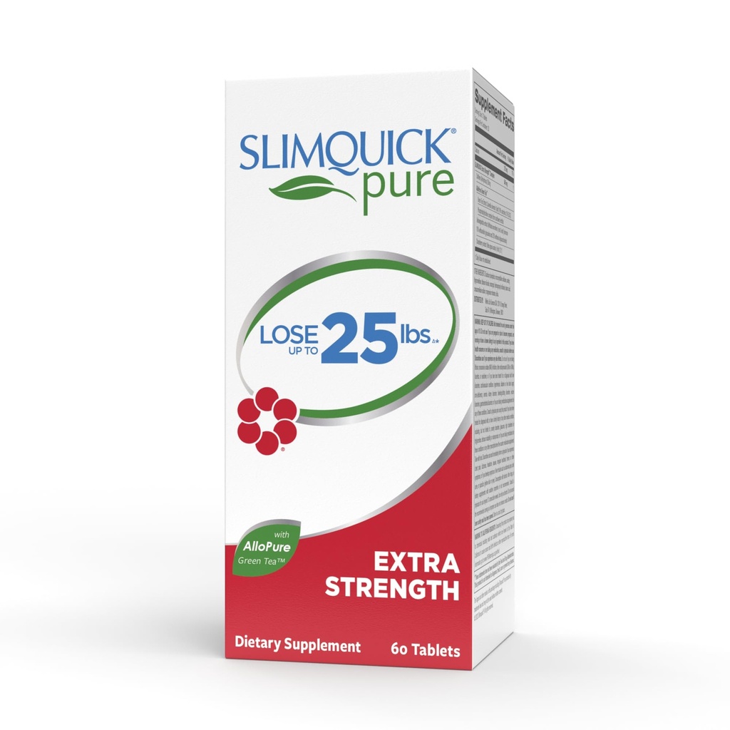 Slimquick Pure 3x Ekstra Güçlü Pill for Women, Helps Achieve Kilo Hedefleri, Metabolism, Lose Excess Water, Keeps Full for Longer with Green Tea Extract, Caste Tree, Caffeine, MCT Oil - 60 Countine