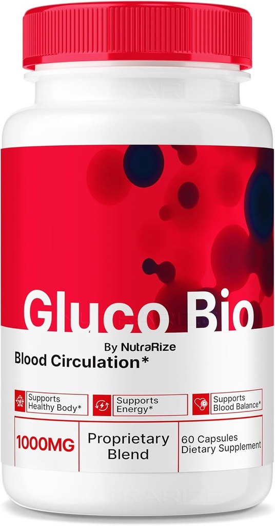 GlucoBio Capsules, Resmi Gluco Bio Support Supplement, All Natural Formula to Support General Health and Wellness, Premium Vitamin Pills, GlucoBio İncelemeleri (60 Capsules)