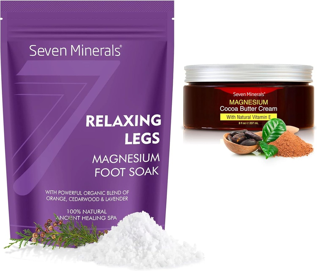 Yedi Mineraller Magnezyum Leg Flakes & Doğal Krem