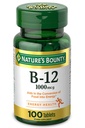 Nature's Bounty Vitamin B12, Enerji Metabolism, 1000 mcg, 100 Count.