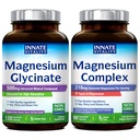 Innate Vitality Magnesium Glycinate & Magnesium Complex Bundle, Non-GMO No Gluten & Vegan, Mg Glycinate (120 Caps) & Mg Complex (90 Caps), Value Pack, Bundle & Save