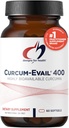 Health Curcum-Evail 400 için tasarımlar - Bio available Turmeric Curcumin Supplements - Evail Emulsification Technology - Curcumin C3 Kompleks with Turmeric Oil + E, Non-GMO (60 Softgels)
