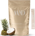Postpartum Saç Kayıp Tamam | Güvenli Malzemeler Collagen, Riley Seed, Omega-3 Attail | 15 Bireysel Paketli Tasty Saç Güçlü Mix-in Packets (Pina Colada)