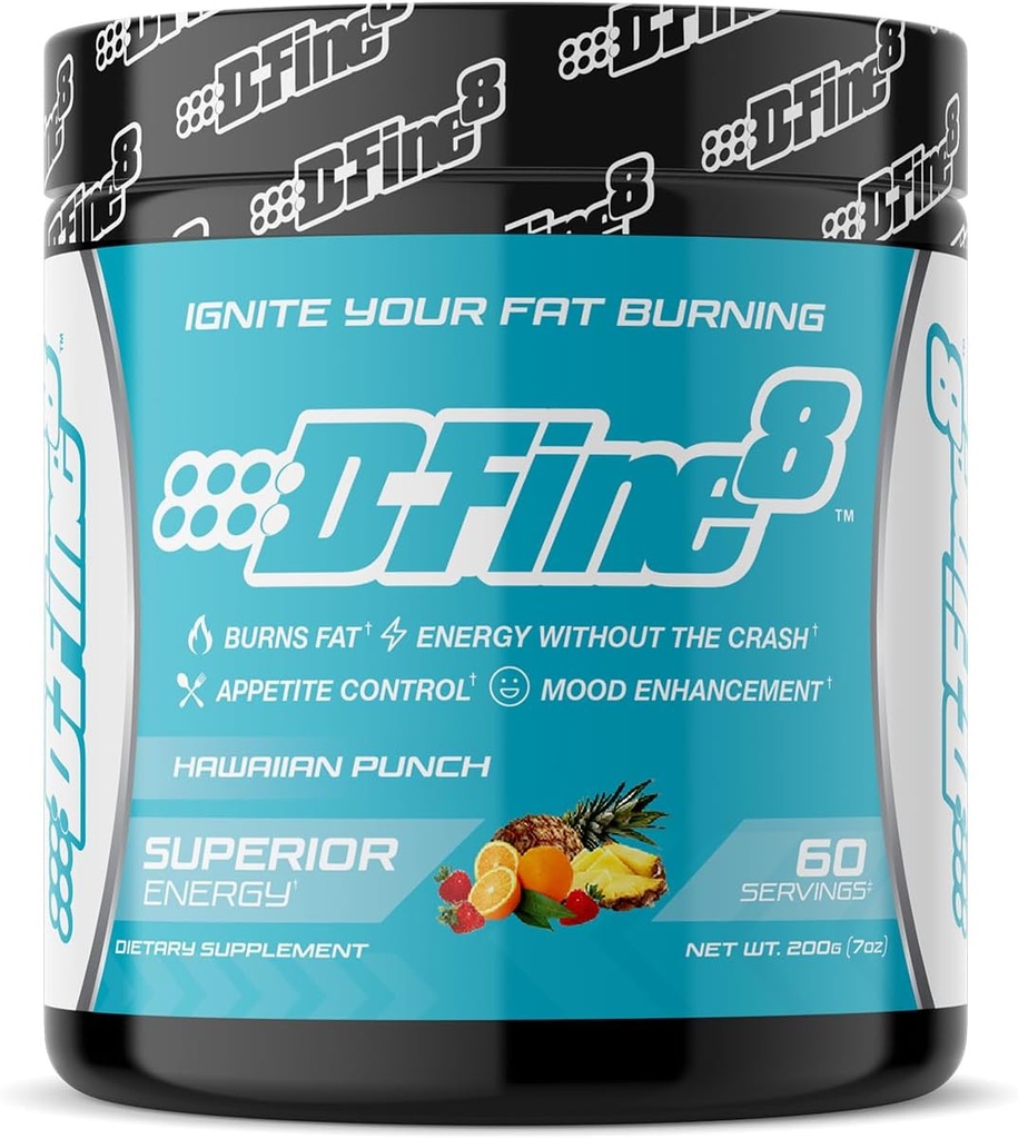 Termogenic Pre-Workout Energy Toz & Kedding Supplement, Boost Energy Mood & Focus, Sugar Free, Contains Senactiv, Endurance, 300 mg Caffeine, N-Acetyl-L-Tyrosine (Hawaiian Punch)